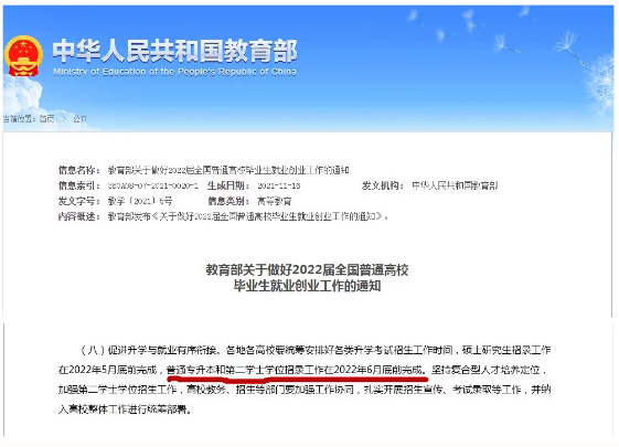 专升本重要信息