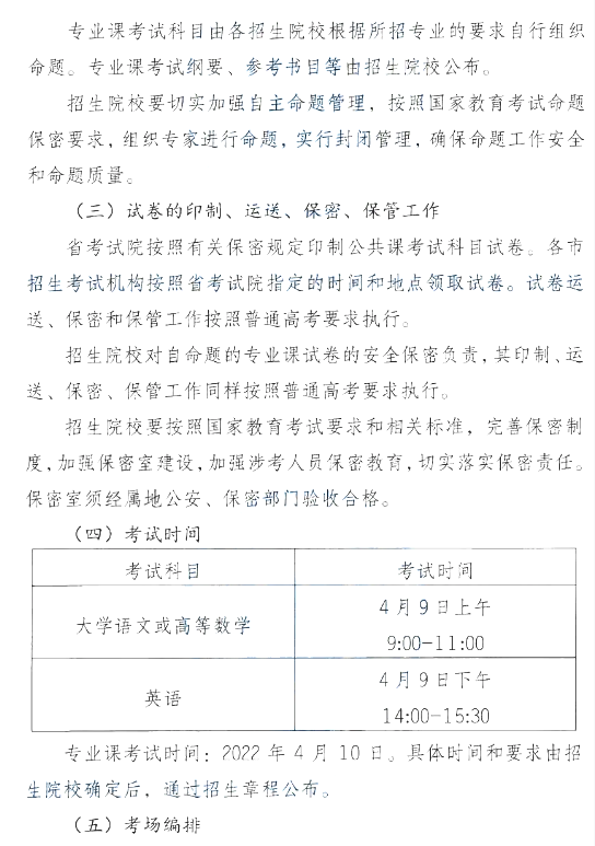 安徽专升本政策