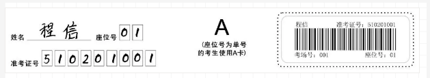 正确填写和粘贴条形码