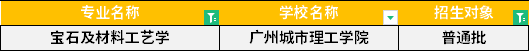 2022年广东专升本宝石及材料工艺学专业招生学校