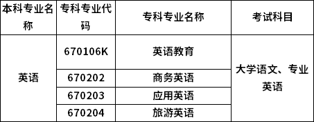 招生专业
